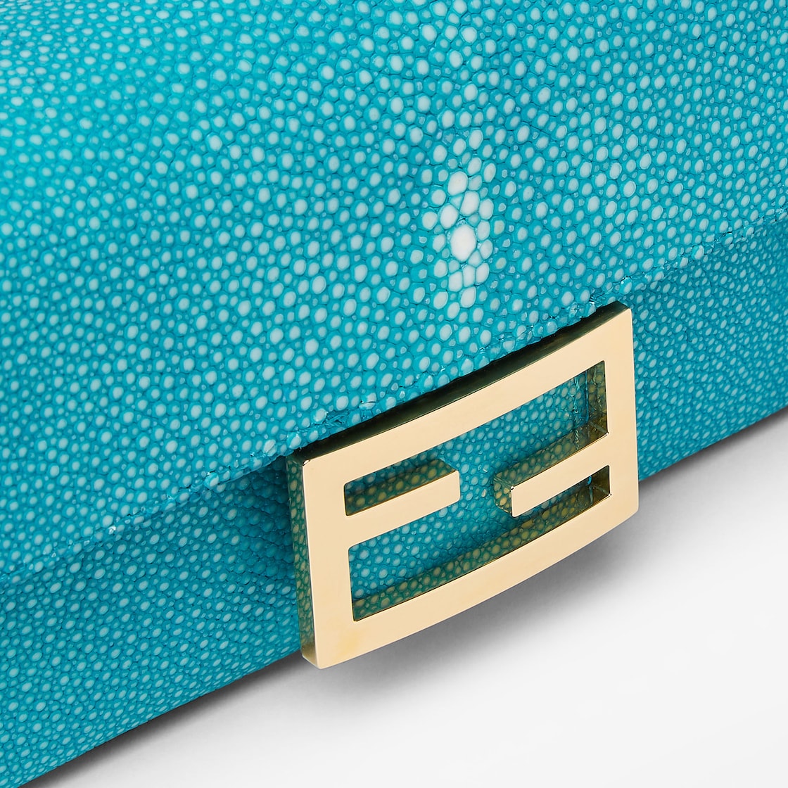 FENDI Baguette® Mini Turquoise stingray leather bag - Image 2